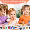 Patelai 100 Strips 600 Pots Empty Paint Pots with Lids Mini Plastic Paint Storage Container Strips Art Painting Craft Supplies for Classrooms Schools Paintings Art Festivals(5 ml/ 0.17 oz)