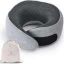 Neck Travel Pillow for Rest - Memory Foam Travel Pillow for Airplane, Comfortable Breathable Cover, 360 Degree Support Ergonomic Design Best for Flight, Train, Sleeping, Travel Essentials