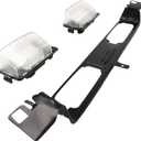 1 PCS Rear License Plate Lamp Bracket Frame + 2 PCS Full LED License Plate Lighting fit for Infiniti G35 G37 Replace# 96252-JL00A