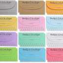 Juvale Cash Envelopes for Budgeting System - 6.75 x 3.25 In, A6 Binder Size, Multicolor, 96 Count - Money Envelopes for Cash with Tracking Ledger