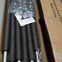 Zoomster Universal Trampoline Replacement Enclosure Poles with Clamp and Hardware