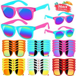 36Pack Kids Sunglasses Bulk Party Favors, Neon Sunglasses with UV400 Protection for Kids Age 3-8,Great Gift for Birthday Graduation Party Supplies Party, Beach, PoolBoys Girls Goody Bag Stuffers