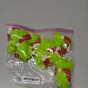 12 Pack Lime Green Furry Christmas Ball Ornaments with Santa Hat, 2.36 Inches Soft Fluffy-Pom-Pom Xmas Tree Hanging Decor for Holiday Home Party Fireplace Wall Decoration(Santa Hat)