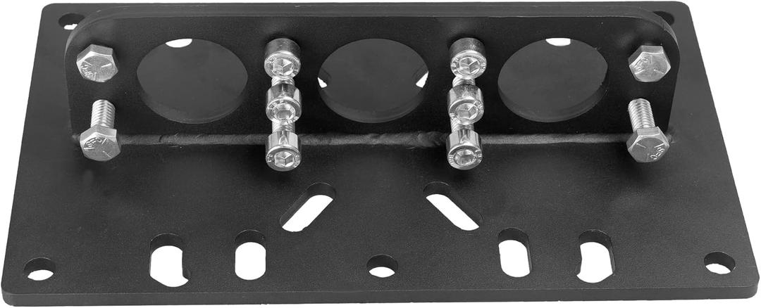 LS Engine Lift Plate SBC BBC Compatible with Ford 2,4 Barrel Holley Spread Bore Carb Universal Engine Lift Plate,Black