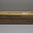 Aluminum Reclining Camping Chair, Heavy Duty Folding Lawn Chairs with 4-Stage Adjustable High Back for Adults, Compact Foldable Outdoor Patio Reclining Chair (Black, 1 Pack)