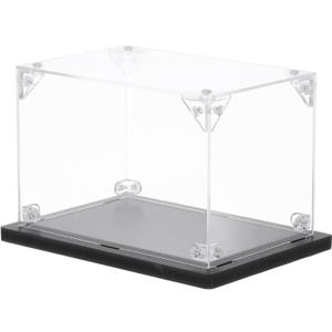 MECCANIXITY Acrylic Display Case, 4''x6''x4'' Clear Display Box Assemble Dustproof Display Box Storage Organizer for Collectibles Action Figures