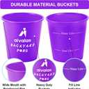 Aivalas Yard Pong Outdoor Games, Giant Yard Games Set with 12 Buckets and Balls for Adults and Family, Toss Game Throwing Games for Beach, Camping, Lawn and Backyard