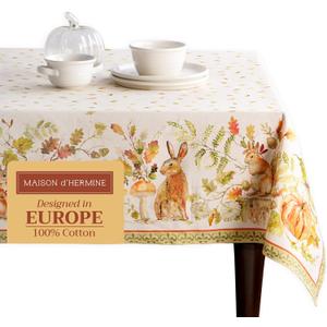 Maison d' Hermine Table Cloth Rectangle Table 100% Cotton 60 x 120 Inches Fall Tablecloth Reusable Everyday Use for Thanksgiving Christmas Decorations Dining Farmhouse Party (Pumpkin Passion) Maison d' Hermine Table Cloth Rectangle Table 100% Cotton 60 x 120 Inches Fall Tablecloth Reusable Everyday Use for Thanksgiving Christmas Decorations Dining Farmhouse Party (Pumpkin Passion)