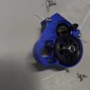 Aluminium 21% Overdriven Billet Transmission Gearbox for 1/24 RC Crawler Axial SCX24 Deadbolt C10 JLU Gladiator Bronco Upgrades (Blue)