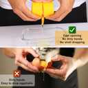 4-PCS Egg Opener In One Box, Hand Held Egg Separator, Egg Peeler Tool, Stainless Steel Egg Opener, Topper Cutter Tool, Egg Cracker for Raw Eggs, Egg Shell Breaker, Kitchen Small Utensils