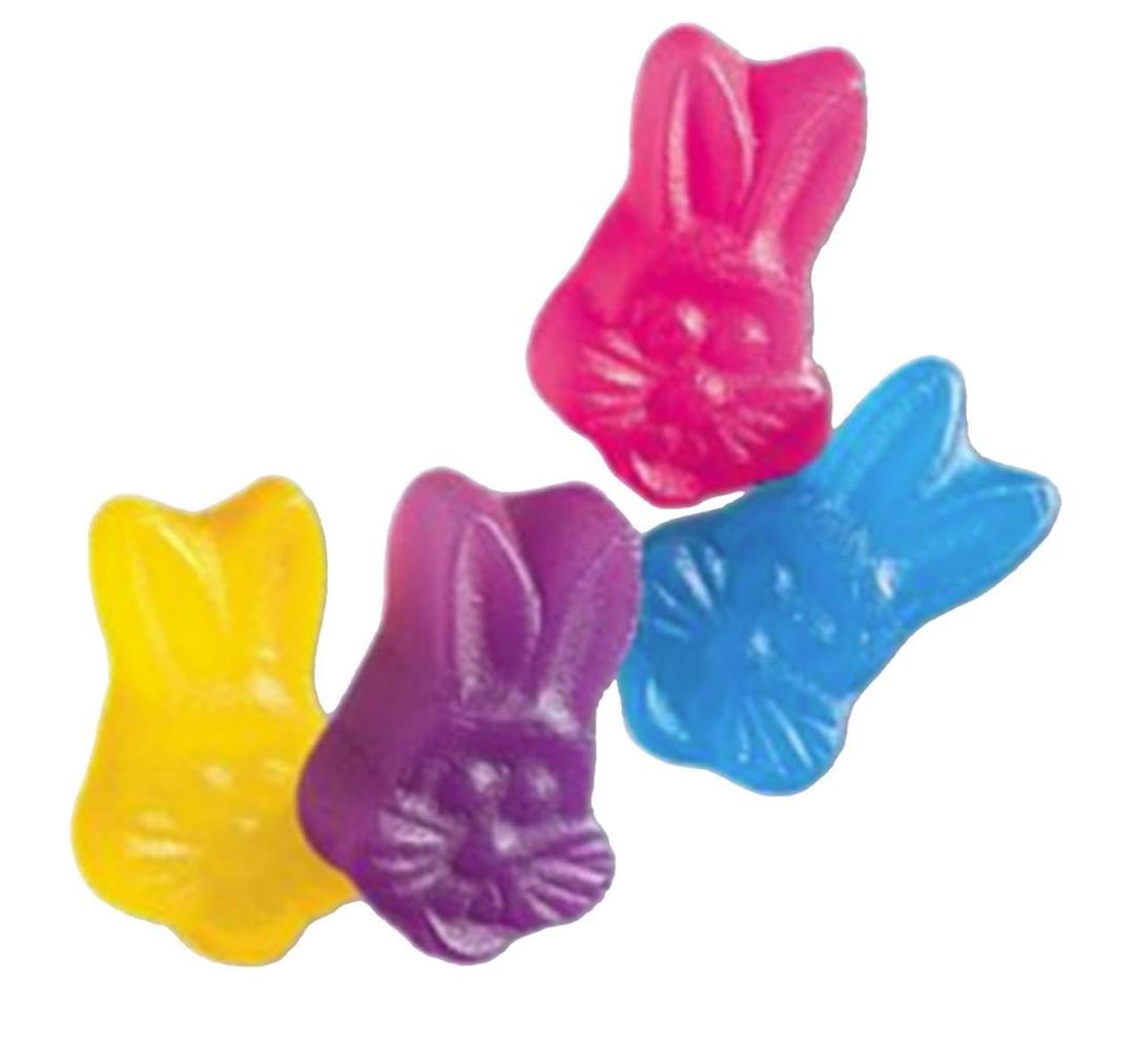 YANKEETRADERS Fruit-Flavored Rabbit Jubes Candy, Assorted Colors, 1 Pound Bag (EXP 03/01/26)