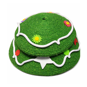 Cinnvoice 41.3" Christmas Cat Tree Tower with Cat House Sisal Scratching Post Ball Teaser Plaything for Indoor Cats Multi-Level Tree Tower Furniture for Kittens Christmas Party Decor, Green