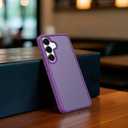 Compatible with Samsung Galaxy S25 Plus Case, Anti-Fingerprint Matte Coating, Protective Hard Back Slim Translucent Case for Samsung Galaxy S25+/S24+ 6.7", Purple