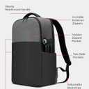 Lenovo 15.6-inch Laptop Backpack (B200) - 16L Capacity Padded Tablet & Computer Bag with 6 Pockets  Slim Everyday Water- Resistant Backpack, Grey