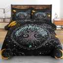 King Comforter Set with Sheets, 7 Pieces Tree of Bedding