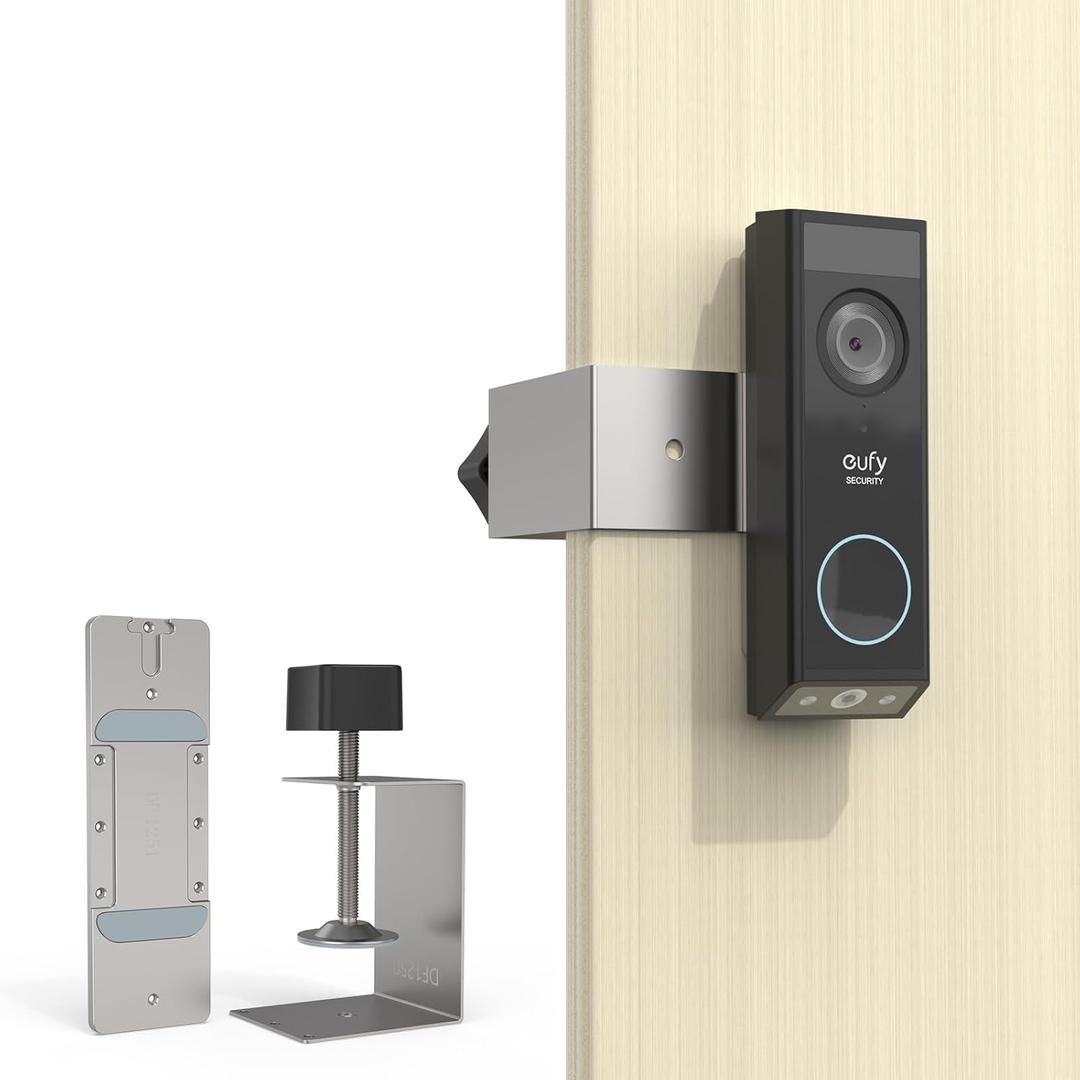 Anti-Theft Mount for eufy Security Video Doorbell E340, Doorbell Camera Holder for eufy doorbell e340, Doorbell Mounting Bracket Corner Mount Wedge Stand Kit Accessory for Eufy Video Doorbell E340