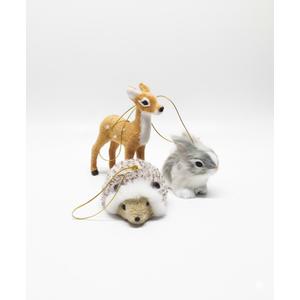 3 Pieces of Stuffed Decoration Woodland Ornaments Hanging Christmas Ornament Decoration