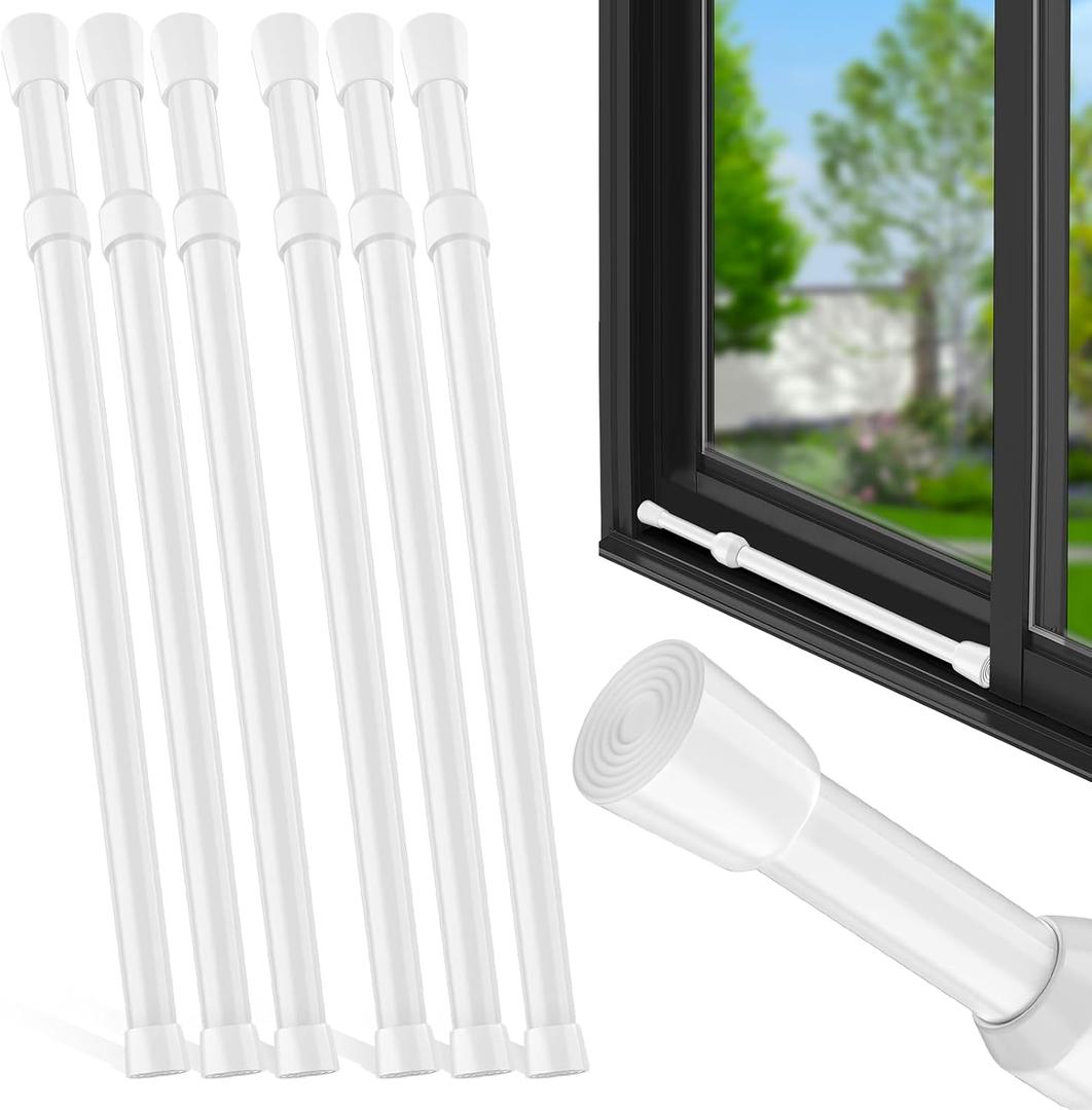 FOTN Artoshin 6 PCS Window Security Bars, Adjustable Sliding Door Security Bar, Anti-Slip Window Safety Lock Bar for Children Home, Extends from 19.6-35.4 Inch, Window Bars Security Extendable (20.2'' to 35.6"-6Pcs)
