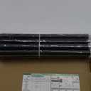 Blackout Curtain Rod, Adjustable Extra Long for Windows 5.5-12.7Ft, Wrap Around Heavy Duty French Return, Matte Black