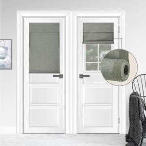 WdFour Triple Layers,UV Protect, 100% Light Block, Multi-use, no Noise, Easy Installed Door Curtains, Adjustable Roller Shade, Window Blind, for Office, Wards and Home（26Wx42L,Sage Green,1 Piece