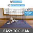 Drymate Jumbo Dog Playpen Mat (60x74), Super Absorbent, Waterproof, Slip-Resistant, Machine Washable, Reusable Puppy Pad for Training, Whelping, Housebreaking, Incontinence, Crate, Kennel (USA Made) (Charcoal)