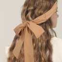 AWAYTR Women Long Head Wraps Bands - Twist Knotted Headbands for Women Long Thick Hair 3PCS Chiffon Criss Cross Head Wraps Non Slip Hair Band