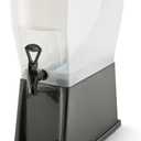 Winco 3 Gallon Slim Plastic Beverage Dispenser with Base