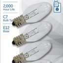 GE Night Light Bulb Standard, 4 Watt, Clear 4 ea