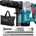ENEACRO SDS-Max Demolition Jack Hammer for Concrete, Lightweight 11 Amp Electric Demo Chipping HammerAluminum Alloy Shell, Vibration Control, Includes Grease, Tool Bag and Chisels