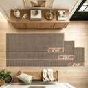 BEQHAUSE Hallway Runner Rugs 2x8, Hallway Rug Non-Slip Washable(Rolled-Up NO Creases), Runner Rug Absorbent Stain Resistant Hall Rug Carpet Runner, Entryway Rugs Floor Mat Laundry Room Rugs, Taupe
