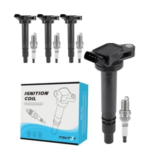 TAUTOY Set of 4 UF725 Ignition Coil Pack & Iridium Spark Plugs (1.2L Only) 20132015 For Chevrolet Spark,Replace # C1846 5C1903 96983945 25190788 19350923 9023781