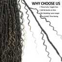 9 packs Boho Faux Locs Crochet Hair, 24 Inch, Ombre Honey Blonde Pre Looped Goddess Soft Locs Crochet Hair with Curly Ends, Bohemian River Locs for Black Women(T1B/27#, 24 Inch)