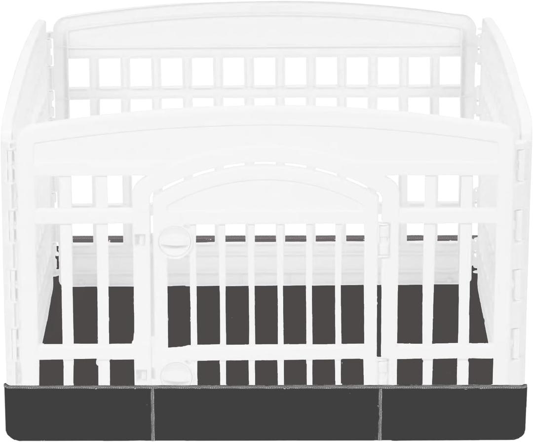 Dog Playpen Bottom for 36" Inch Pet Playpen with 4 Panels, Dog Crate Bottom Pet Tent Puppy Play Pen Bottom, Ideal for Indoor/Outdoor Use. Note: Playpen Not Included. (PureBlack)