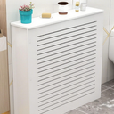 Modern Heater Cover, Steam Radiator Wall Heating Louvered Grill Cabinet, Living Room Bedroom Hallway Decorative Wooden Shelf Top for Hide Cluttered Pipes(40" Lx32 Hx8 D/100x80x20cm)