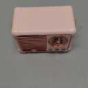 Dosmix Retro Bluetooth Speaker, Vintage Decor, Small Wireless Bluetooth Speaker, Cute Old Fashion Style for Kitchen Desk Bedroom Office Outdoor,Birthday Gifts Ideas for Women Teenage (Pink)