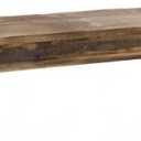Mud Pie Footed Wood Stand, Brown, 7 1/2" x 32"