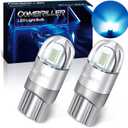 Combriller 194 LED Bulb Ice Blue, Error Free 194 168 LED Bulb T10 2825 w5w Led Interior Car Lights for Car License Plate Light Dash Lights Interior Dome Map Door Marker Courtesy Light, Pack of 2