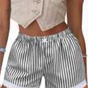 Boxer Shorts Gingham Shorts Y2K Beach Bottoms | Plaid Shorts Y2K Pajama Bottoms Two Pockets