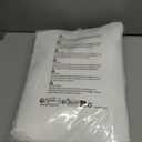 Turquoize White Curtains 96 Inch Long Room Darkening Curtains for Living Room Thermal Insulated Back Tab Rod Pocket Window Treatment Panels Drapes for Bedroom, 52" W x 96" L, Pure White