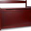 Melissa & Doug Wooden Toy Chest, Toy Storage Box with Hinged-Lid, Playroom Furniture for Kids Ages 3+ (Espresso)