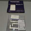 Ravinte 3 Pack 3-3/4 Inch Square Cabinet Handles Satin Nickel Pulls Brushed Nickel Drawer Pulls Kitchen Cupboard Hardware for Cabinets Cupboard Drawer Handles