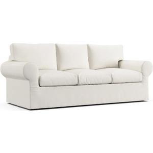 Comfort Works Custom Ektorp 3 Seater Sofa Cover, Replacement Slipcover Compatible with IKEA Ektorp 3-Seater Sofa (Cream)