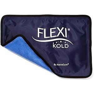 FlexiKold Reusable Gel Ice Pack with Straps – Cold Compress Pack for Injuries – Flexible Medical Ice Wrap for Back, Shoulders, Legs, Knees, Sciatica, Muscle Pain – Half Size