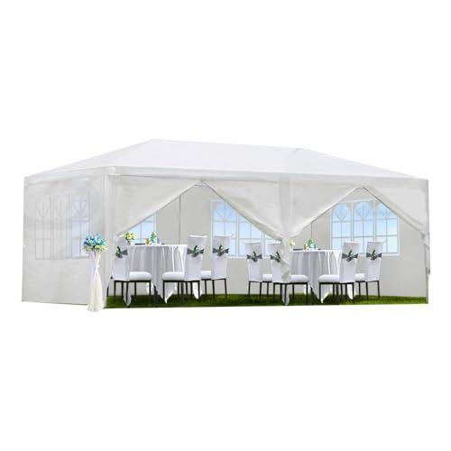 Amazon.com : 10' X 20' Outdoor Wedding Party Tent Canopy Tent with 6 Removable Sidewalls, Heavy Duty Waterproof Gazebo Patio Shelter for BBQ Camping Party Cater Events : Patio, Lawn & Garden