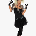 fun shack 80s Pop Star Costumes for Women, Vintage Pop Star Outfit, 80s Halloween Party Costume for Women, Size L