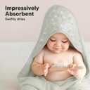 KeaBabies Hooded Baby Towel for Newborn - Viscose Derived from Bamboo Large Baby Bath Towels with Hood for Boys, Girls, Toddler, Extra Absorbent & Soft Newborn Bath Essentials (Serenity, Regular)