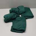 10Ft x 7Ft Dark Green Backdrop Curtains for Parties, Polyester Fabric Backdrop Drapes with Rod Pockets for Weddings, Birthday, Halloween, Photography, Christmas Party Background Curtain, 2 Panels