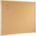 OWLKELA 24'' x 36'' Cork Board Bulletin Board, Wooden Framed Corkboard, Wood Oak Frame Corkboard, Vision Board and Decorative Hanging Pin Board