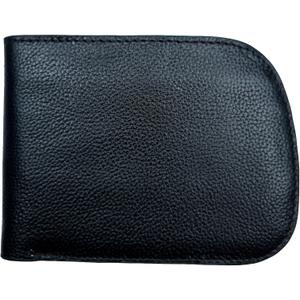Leather Wallet for Men - Genuine Leather RFID Blocking Slim Bifold Wallet with 6 Card Slots & 1 ID Window - Stylish Curved Shape Extra Capacity Mens Wallet (Black)