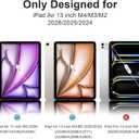 for iPad Air 13 inch M4/M3/M2 Case (2026/2025/2024,Model A3268/A3269/A3271), Auto Sleep/Wake and Magnetic Closure, Slim Trifold Stand Case, PU Leather Cover, Support Apple Pencil Pro, Black
